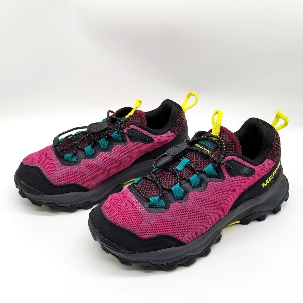 Merrell Women Speed Strike Aerosport Hiking Shoes Sz 5 Fuchsia Low Top Athletic